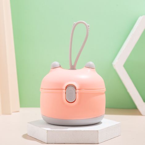 Dosierbox Für Milchpulver, Babymilchpulver-spender, Milchaufbewahrungsbox, Aufbewahrungsbox Für Snacks Im Freien Mit Spatel Und Löffel (klein, Rosa)