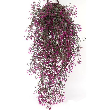 Künstliche Efeu-ranke, Künstliche Pflanze Für Drinnen Und Draußen, Künstliche Blume Für Wand- Und Gartendekoration – 80 Cm, 3er-set, Magenta