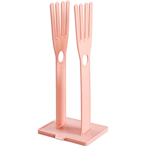 Küchenhandschuhhalter, Kunststoffhandschuhhalter, Kleiderständer, Küchenspülenzubehör, Handtuchhalter, Küchenreinigungsutensilien (rosa)
