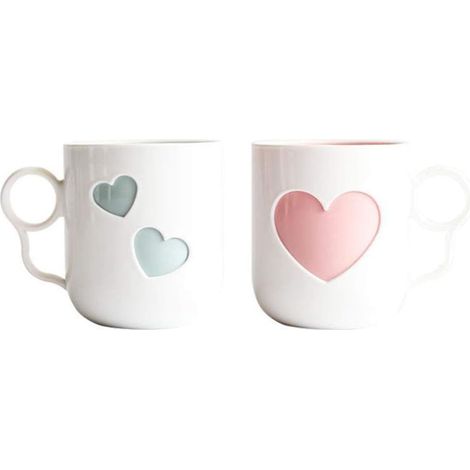 2-teiliges Kunststoff-zahnbürstenbecher-set, Kreatives Zahnbürstenbecher-set, Kunststoff-haushaltswaschbecher, Zahnbürstenhalter, 360 Ml.