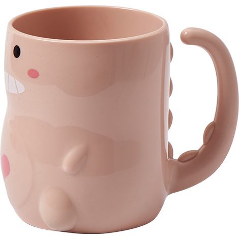 Badezimmerbecher, Niedliche Zahnbürste, Badezimmer-wasserbecher, Selbstgemachter Milchbecher, Badewanne, Kreative Mundschlaufe, Zahnbürstenhalter (rosa)