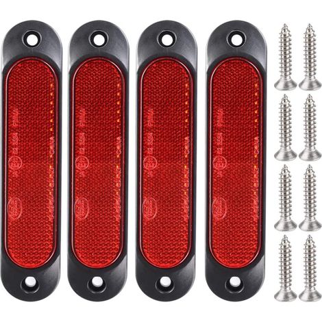 4 Stück 12v-24v Markquage Avant 27 Led Remorque, Signalisation Arrière Led Remorque Parking Turnals For Truck Bus Boat Rv Trucks Suv Utv, Rouge