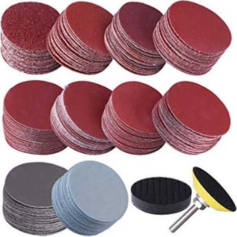 300 Stück 50-mm-schleifscheiben, Körnung 80, 100, 180, 240, 600, 800, 1000, 1200, 2000, 3000, Für Dremel-schleifen, - Versailles
