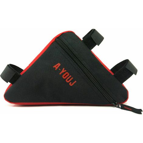 Dreieckige Fahrradtasche, Sporttasche, Aufbewahrungstasche Für Outdoor-aktivitäten, Oberrohrtasche Für Mountainbikes, Rot