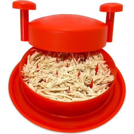 Hähnchen-zerkleinerungsmaschine, Zerkleinerungswerkzeug, Fleischwolf Mit Griffen, Rutschfeste Unterlage, Geeignet Zum Zerkleinern Von Schweinefleisch, 20 Cm, Rot