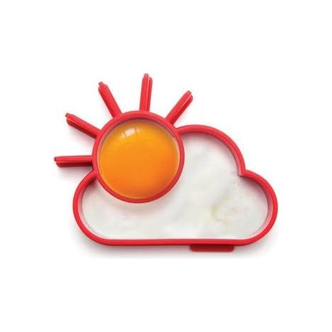 Silikon-omelettformring Mit Sonnen- Und Wolkenmotiv, Antihaftbeschichtet