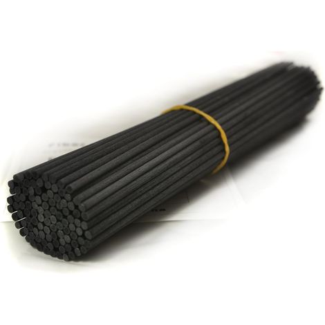 Aiducho 100 Stück Faser-diffusorstäbchen Für Parfümdiffusoren (25 Cm X 3 Mm, Schwarz)