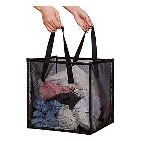 Zusammenklappbarer Wäschekorb – Zusammenklappbarer Wäschekorb Mit Griff Für Einfache Aufbewahrung – Faltbar, Geeignet Für Kinderzimmer, Studentenwohnheime Und Reiseaufbewahrung (schwarz).