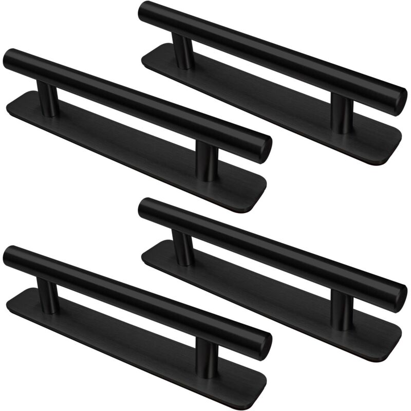 Selbstklebender Möbelgriff 128 Mm – Edelstahl Sus304 – 4er-pack – Einfache Montage Auf Glatten Oberflächen
