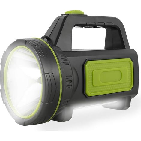 Wiederaufladbare Led-taschenlampe, 135.000 Lumen – Seitliche Beleuchtung – Schutzart Ip65 – 30 Stunden Akkulaufzeit – Für Notfälle Und Camping Im Regen