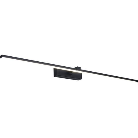 30-w-led-wandleuchte Fürs Badezimmer – 4500 K Neutralweißes Licht – Ip44 Wasserdichtes Aluminium – 40 Cm Länge – Modernes Schwarzes Design