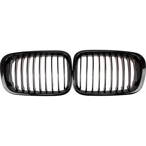 2 Stück Frontstoßstange, Motorhaube, Nierengrill, Renngrill Als Ersatz Für Bmw 3er E46 4-türer 1998-2001 - Schwarz, Sonstige Autoersatzteile