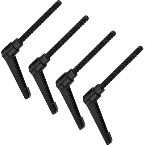 Satz Mit 4 Klemmhebelgriffen, M8-edelstahl-maschinengriffe Mit Außengewinde, Schwarz, 30 Mm