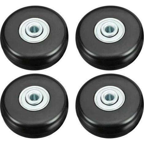 Ulisem Kofferrollen, Gepäckreparaturrollen, Robuste 50-mm-gummirollen Mit Geräuschdämpfung, Universell Einsetzbar Für Koffer, Gepäck, Rucksäcke Und Reisegepäck