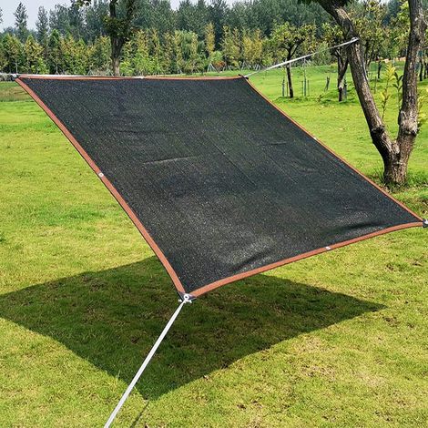Tinor – Schwarzes Rechteckiges Sonnensegel 3x4m – 85% Sonnenschutz – Uv-beständiges Hdpe-gewebe – Ideal Für Pool, Garten Und Balkon
