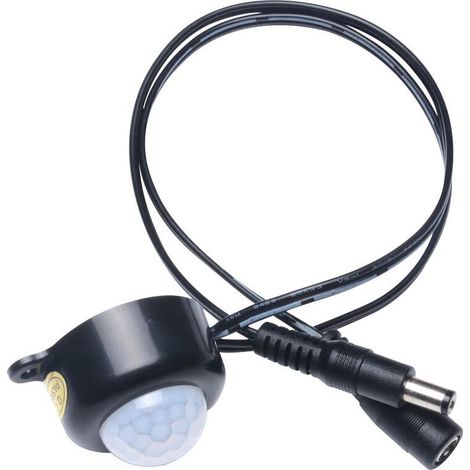 Dc5v-24v 12v 5a Pir-infrarot-bewegungsmelder Mit Lichtschalter Für Led-lichtleisten, Schwarz