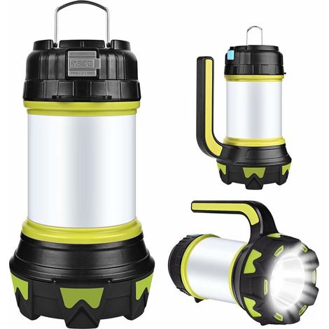 Led-campinglampe, Usb-wiederaufladbare, Dimmbare Campinglaterne, Ip68 Wasserdicht, Multifunktionale Tragbare Camping-taschenlampe Mit Aufhängemagnet Für Wohnmobil, Keller, Stromausfall Usw.
