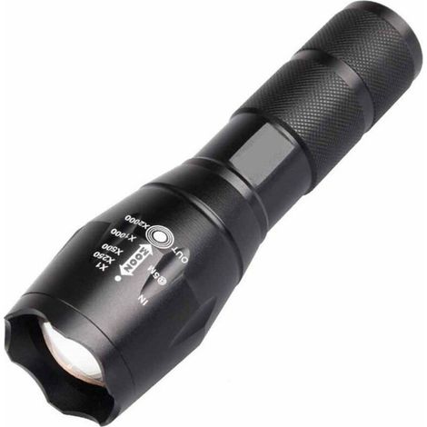 Taschenlampe, Taktische Taschenlampe, Superhelle 1200 Lumen Led-taschenlampe, Tragbare T6-taschenlampe Mit Einstellbarem Fokus Und Zoomfunktion Mit 5 Lichtmodi (1
