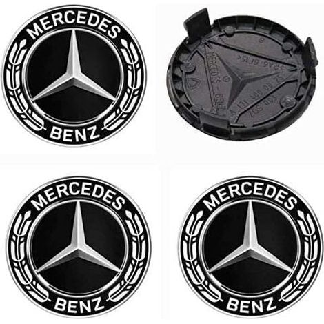 4-teilige Radkappen, Kompatibel Mit Mercedes-benz 75-mm-abs-radnabenabdeckungen, Autozubehör, Typ A