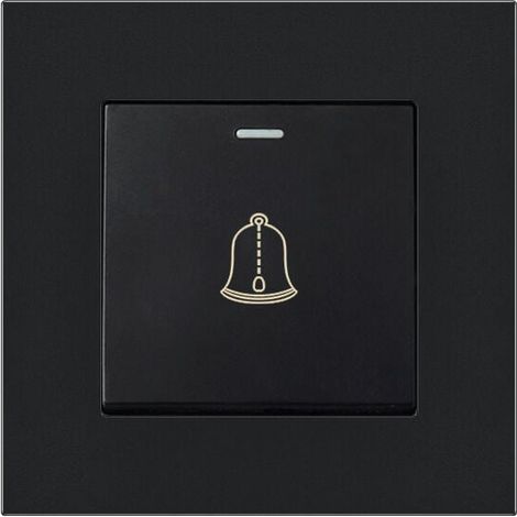 Außenklingelknopf 220–250 V – Schalter Mit Gehärteter Glasplatte – Wasserdicht – 86 X 86 Mm Für Einfache Montage