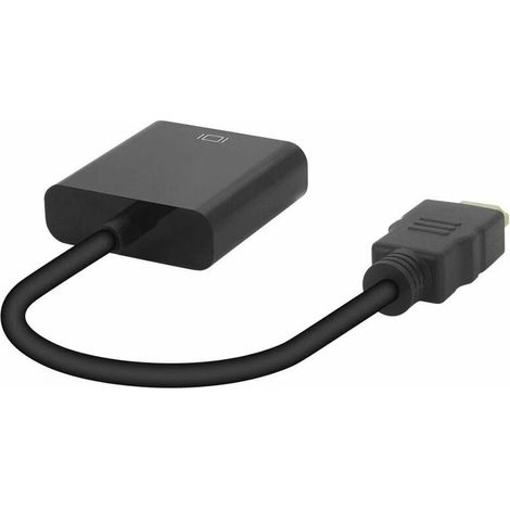 Hdmi-zu-vga-adapter, Vergoldeter Hdmi-zu-vga-stecker Auf Buchse (stecker Auf Buchse) Für Computer, Desktop-pcs, Laptops, Monitore, Projektoren, Hd-fernseher, Chromebooks, Raspberry Pi,
