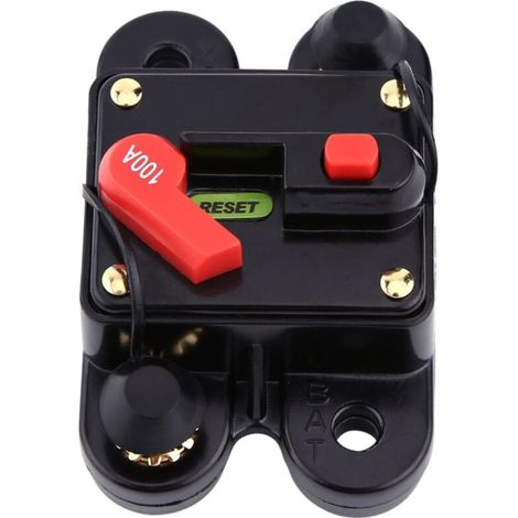 Ulisem 12v Dc-leistungsschalter Für Auto, Boot, Fahrrad, Stereoanlage, Audio-rückstellsicherung (100a)