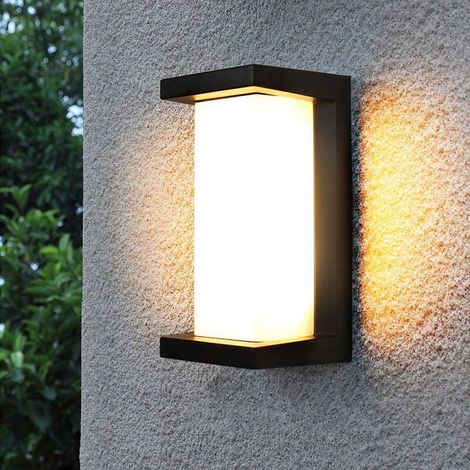 Moderne Außenwandleuchten, 30-w-led-wandleuchten, 3-farbige Wandlampen, Mattschwarze Veranda- Und Terrassenleuchte, Wasserdicht Nach Ip65 Für Flure, Gärten Und Treppen.