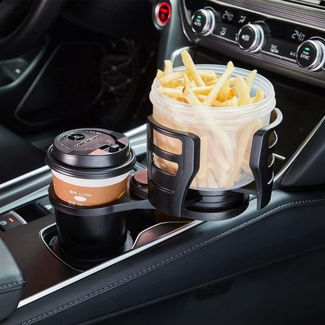 Verlängerung Für Getränkehalter Im Auto, Für Kaffeebecher, Verstellbare Arme Und Ausziehbarer Sockel, Auto-einsatzzubehör, Passend Für Flaschen Von 18 Bis 64 Unzen Und Die Meisten Kaffeebecher