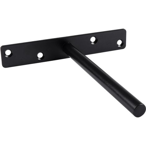 Unsichtbare Regalhalterung – Schwarzes Metall – Tragkraft Bis Zu 50 Kg – Abmessungen 150 Mm – 2er-pack