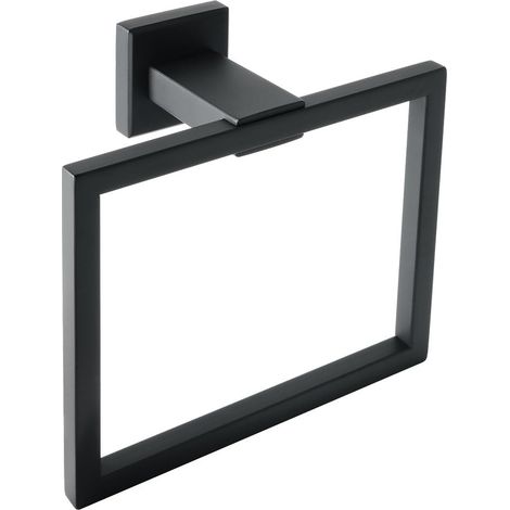 Wandmontierter Handtuchring Aus Edelstahl Für Bad Und Küche, 260 Mm X 16 Mm X 75 Mm (schwarz)