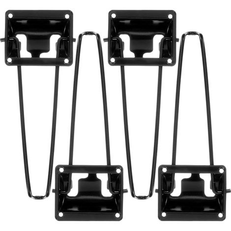Aiducho 4er-set Klappbeine Für Kleine Tische, 510 Mm Haarnadel-tischbeine, Klappbare Laptop-tischbeine, Couchtischbeine, Klappbare Schreibtischbeine