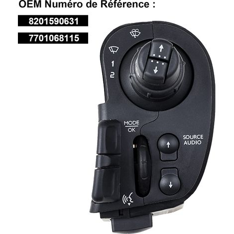 Aiducho Scheibenwischerschalter Für Clio 3 Modus Kangoo 2 Radio Control Blinker 7701068115 8201590631