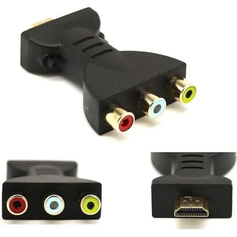 3-in-1 Hdmi-zu-composite-rca-adapter Für Fernseher – Hd-audio-/video-konverter, Kabel Im Lieferumfang Enthalten, Kompaktes Plug-and-play-system