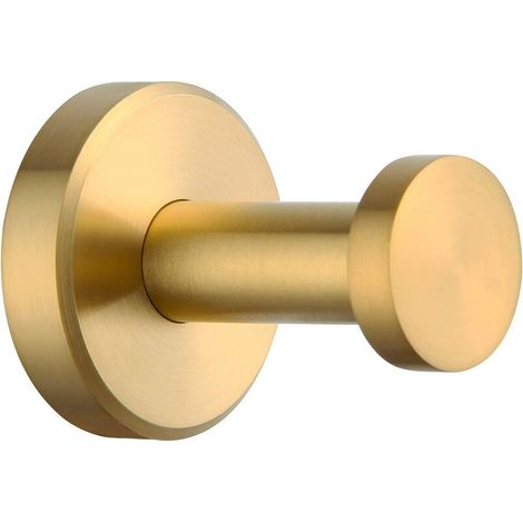 Bademantel-handtuchhalter In Mattschwarz, Moderner Edelstahlhaken, Praktischer Duschhandtuchhalter, Zur Aufbewahrung In Bad Und Küche (edelstahlhaken, Gebürstetes Gold)