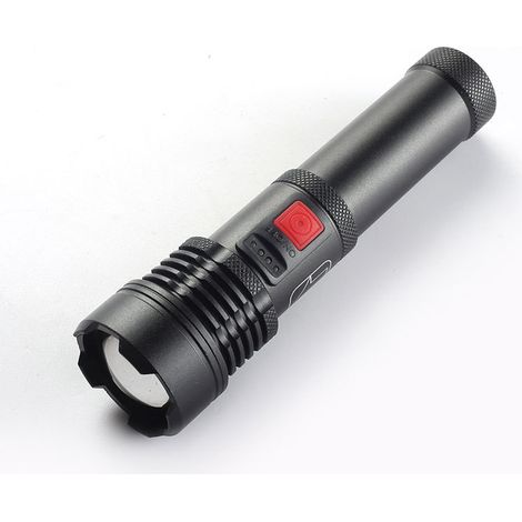 Aiducho Usb-wiederaufladbare Taktische Taschenlampe Xhp50 Mit Hochheller Led Und 5 Leuchtmodi, Wasserdichte Taschenlampe Für Camping, Wandern, Angeln Und Reisen.
