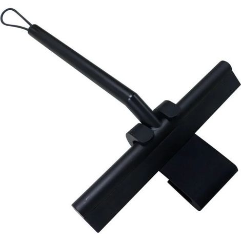 Duschabzieher, Fensterreiniger, Silikon-scheibenwischer-fensterzubehör (schwarzes Wischerblatt + Schwarzer Haken)