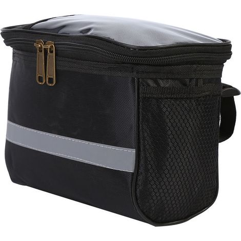Wasserdichte Lenkertasche Mit Schnellverschluss, Isoliert Und Ideal Für Bootsfahrten, Schwarz