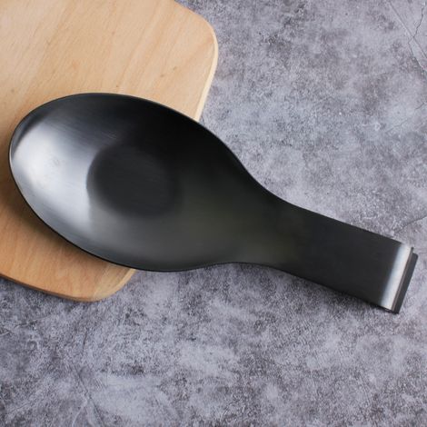 Löffelablage Mit Hitzebeständigem Boden, Besteckhalter Aus Edelstahl, Schwarz
