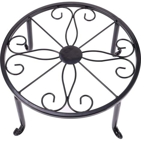 Blumenständer Aus Metall, Blumentopfständer, Pflanzenständer, Blumenhocker, Schwarzer Pflanzenständer, Blumenregal Aus Eisen