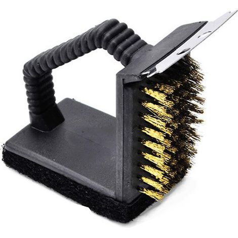 3-in-1 Grillbürste Aus Kupferstahl