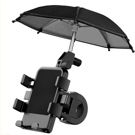 Schwarzer Silikon-handyhalter Im Regenschirm-design
