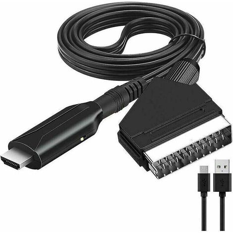 Scart-zu-hdmi-konverter Für Hd-fernseher, Dvd-player, Set-top-boxen Und Ps3 – Pal/ntsc-kompatibel
