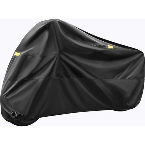 Wasserdichte Motorradabdeckung – Outdoor-schutzhülle Für Auto, Roller Und Co. – 210d Oxford-gewebe – Schwarz