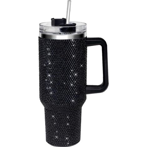 1,2-liter-cup Mit Geweih Und Pailletten, Schwarz