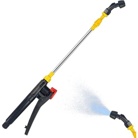Teleskop-sprühstange, 45–80 Cm, Verstellbare Universal-stahldüse Und Griff, Strauchsprühgerät, Einfach Gebogene Düse
