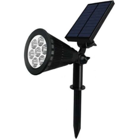 Faltbare Solar-gartenlampe Mit Solarprojektor, Ip65 Wasserdicht, Solar-led Für Den Außenbereich (7 Leds, Warmes Licht)