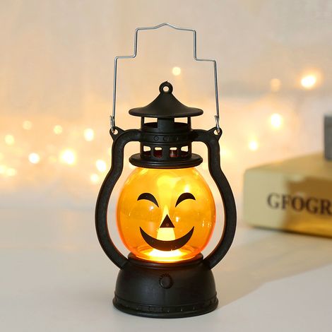 Halloween-lichterkette, Kürbis-öllampe, Tragbare Led-laterne, Halloween-dekoration Für Zuhause, Bar, Schule, Halloween (typ D)
