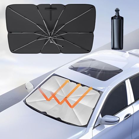 Sonnenschutz Für Die Windschutzscheibe, 360° Drehbarer, Faltbarer Sonnenschutz Für Die Frontscheibe, Uv-schutz Für Die Meisten Pkw, Suvs, Minivans Und Lkw