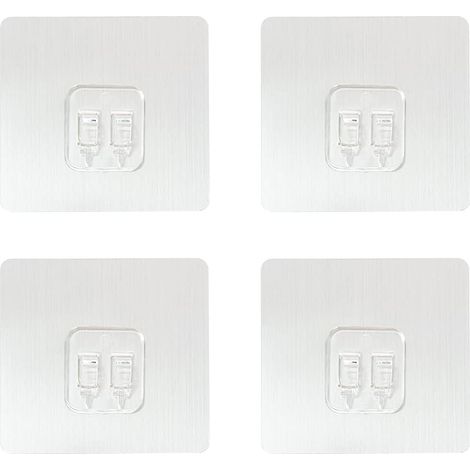 Set Mit 8 Selbstklebenden Duschhaken, Duschkorb, Badezimmerregal, Seifenschale, Küchenspüle, Ersatz-klebehaken (8er-set) (transparent)