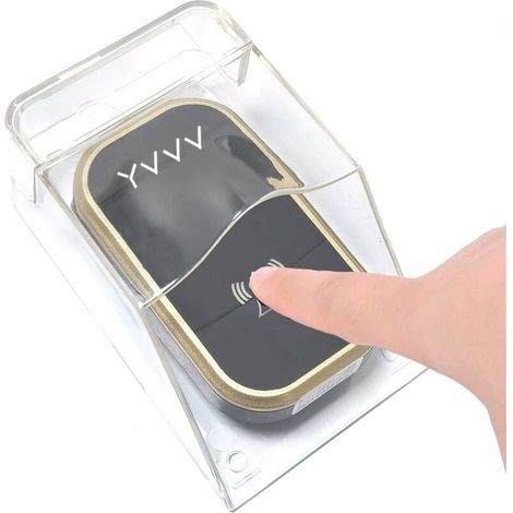 Wasserdichte, Transparente Abdeckung Für Kabelloses Türklingel-set Für Den Außenbereich, Gehäuse, Einfache Installation, Sender, Regendicht